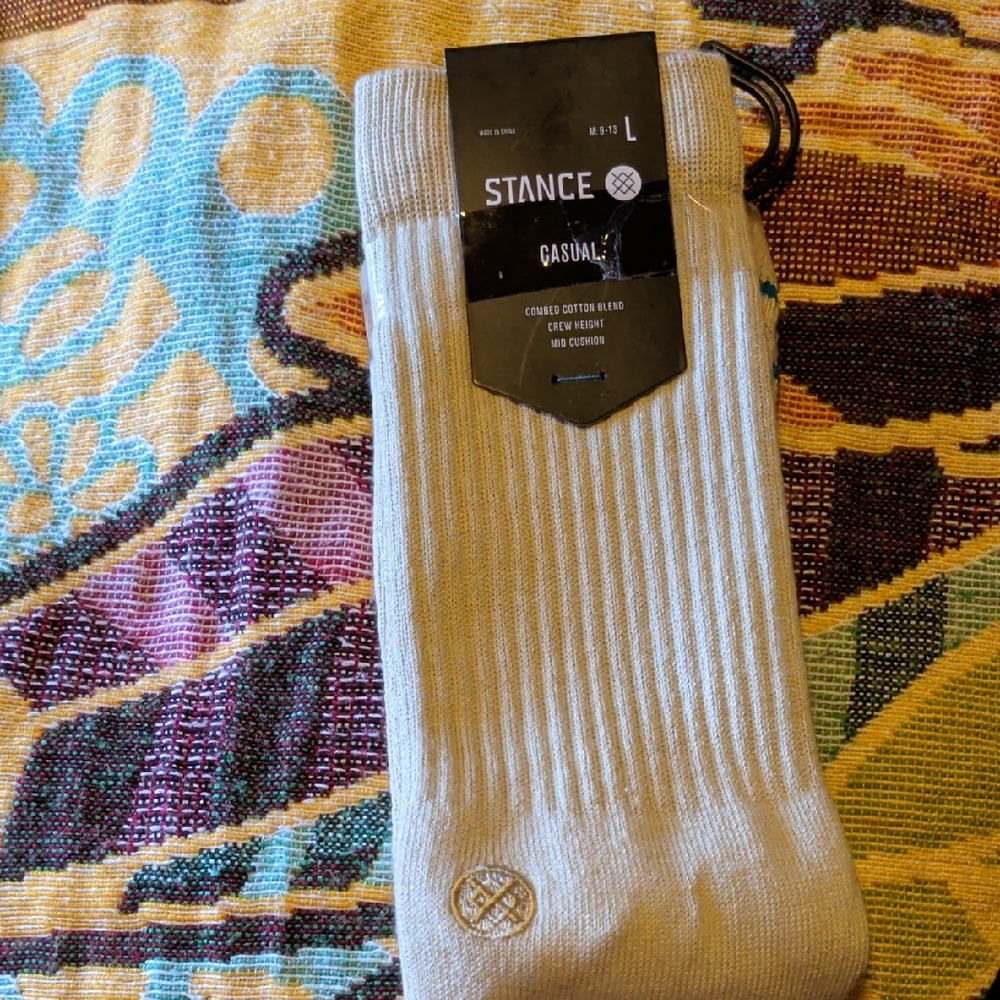 Stance Black and White Striped Men's Socks - Picture 2 of 7